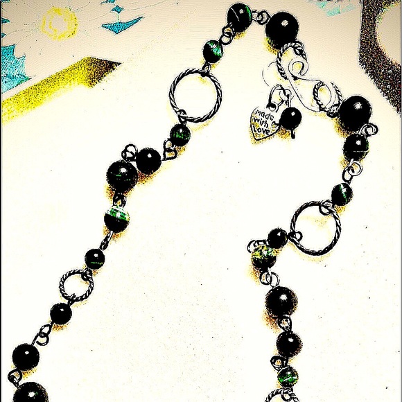Genuine green tiger's eye pendant/necklace (it’s hard to capture the essence) - Picture 2 of 3